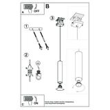 Sollux Lampa Wisząca LAGOS 1 chrom SL.1204