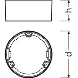 Ramka DOWNLIGHT SLIM FRAME DN105 WT