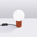 Lampa biurkowa HALO ochra czerwona