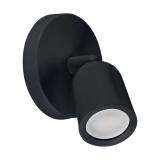 Oprawa ścienno-sufitowa BOGNA GU10 1C BLACK 03983 IDEUS
