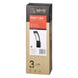 PIRYT LED 10W, oprawa ogrodowa 800lm, IP54, 4000K, szara AD-OP-6109GLPM4 ORNO