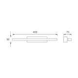 Kinkiet łazienkowy RUMBA LED 9W 4000K 00010 IDEUS