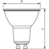 Żarówka LED 4,9W 550lm 6500K barwa zimna LEDspot 550lm GU10 865 120st. 9,29003E+11 PHILIPS
