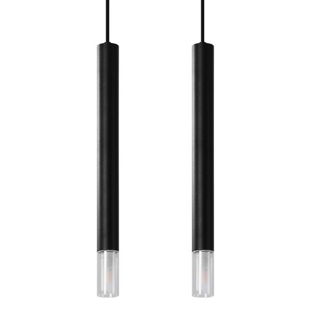 Sollux Lampa wisząca WEZYR 2 czarna SL.0961