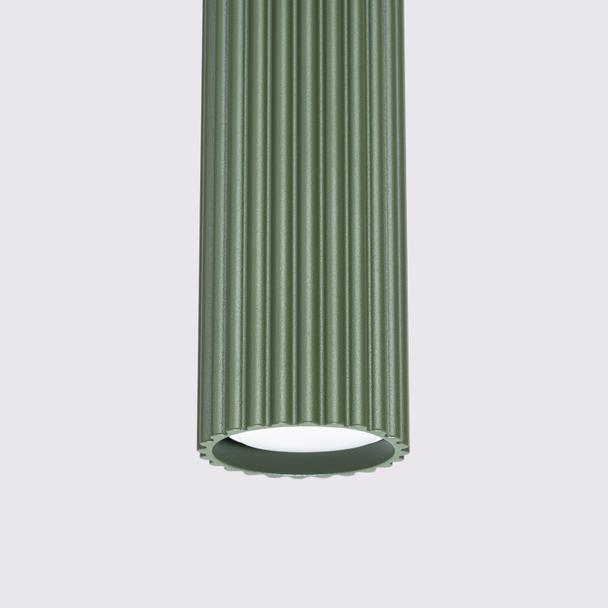 Sollux Lampa wisząca KARBON 3L zielona oliwka SL.1613