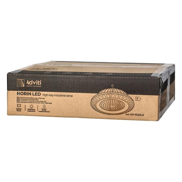 HORIN LED 150W oprawa typu highbay, 13500lm, IP65, 4000K, aluminium AD-OP-6133L4 ORNO