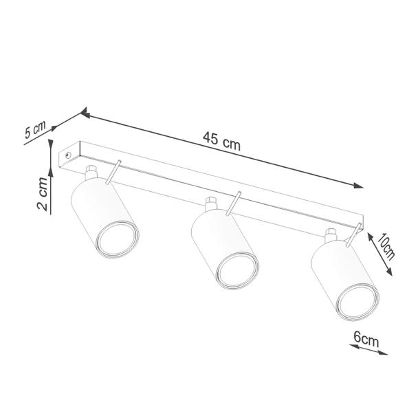 Sollux Plafon RING 3L beżowy SL.1496