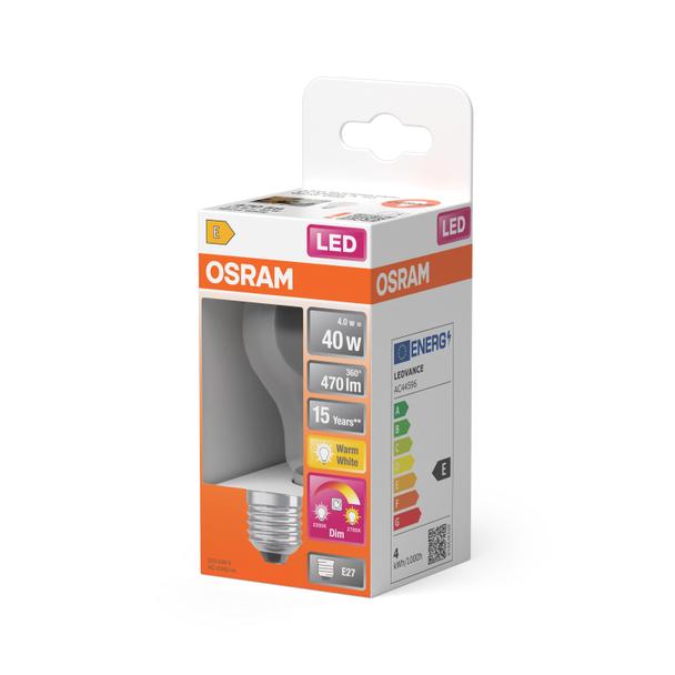 Lampa LED STAR+ GLOWdim CL A40 FILAMENT 4W 827 E27