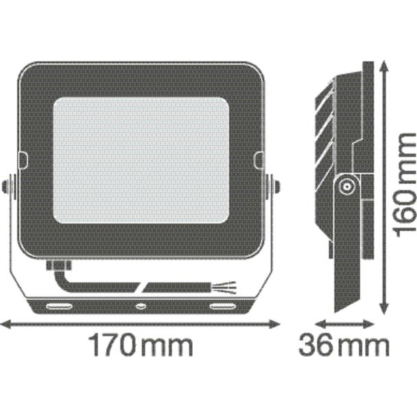 Naświetlacz FLOOD COMPACT V 50W 865 SYM 100 black