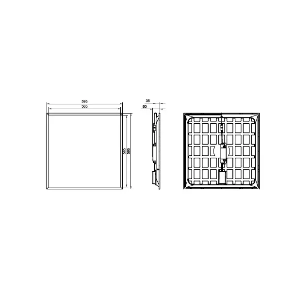Panel LED Ledinaire RC065B G5 UGR19 28W 3400lm IP20/40 all-in 3000/4000K barwa neutralna ściemnialna 9,11402E+11 PHILIPS