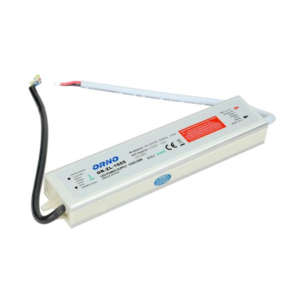 Zasilacz do oświetlenia LED 90-265V AC/12V DC 50W IP67 OR-ZL-1605 ORNO