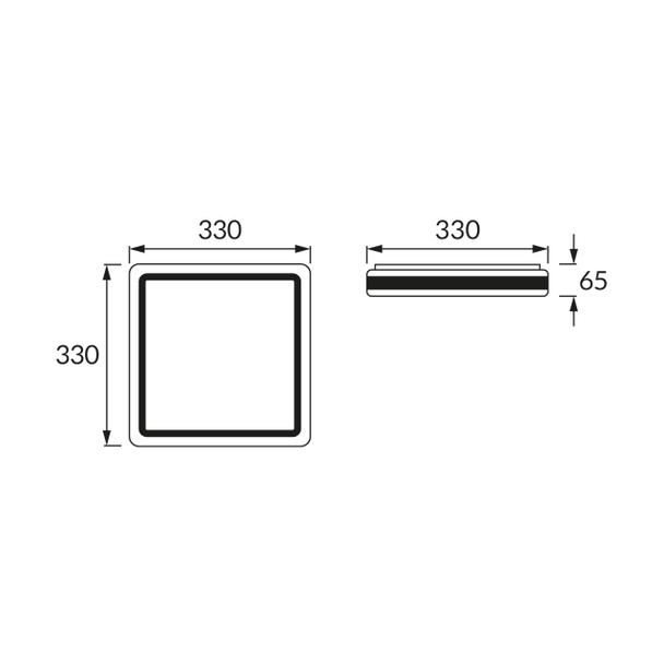Plafon AURELIA LED D 24W Struhm 4000K lampa 03816 IDEUS