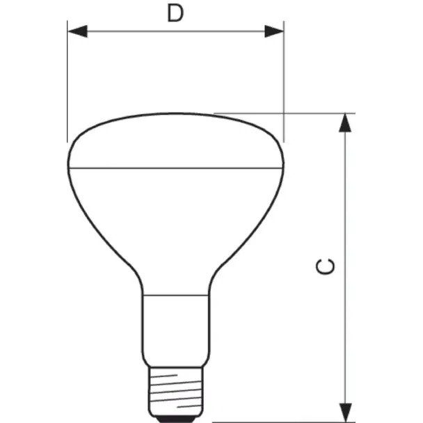 Promiennik podczerwieni E27 375W R125 IR 230-250V CL 1CT 9,23224E+11 PHILIPS