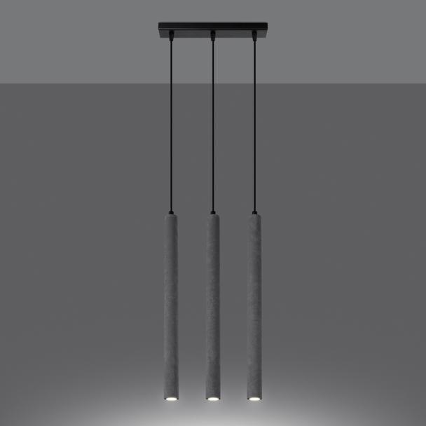 Sollux Lampa wisząca PASTELO 3L beton SL.1272