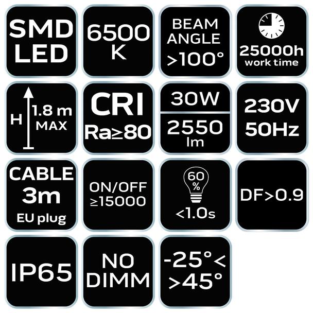 Halogen Naświetlacz LED 30W SMD 2700lm + statyw budowlany GTX 99-059 GTX Poland