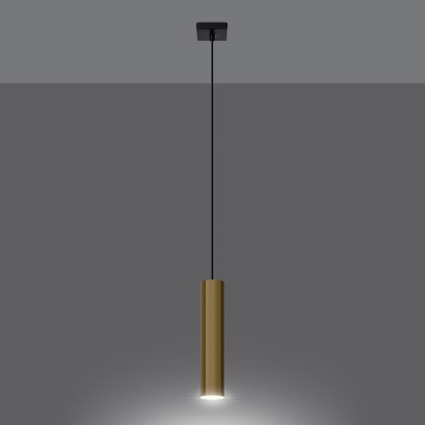 Sollux Lampa Wisząca LAGOS 1 złoty połysk SL.1200