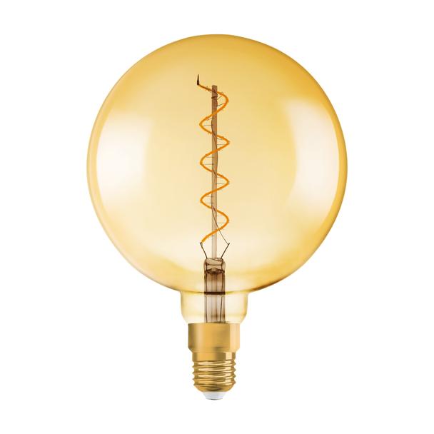 Lampa LED Vintage 1906 dim CL GLOBE200 Filament szkło przezroczyste GOLD 28 dim 5W 820 E27
