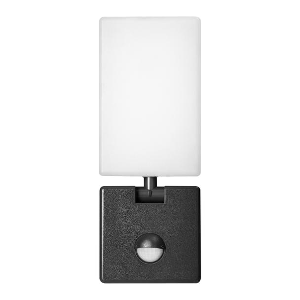 Oprawa ogrodowa z czujnikiem ruchu PIR ENID LED 10W 800lm IP65 4000K czarny AD-OP-6605BLPMR4 ORNO