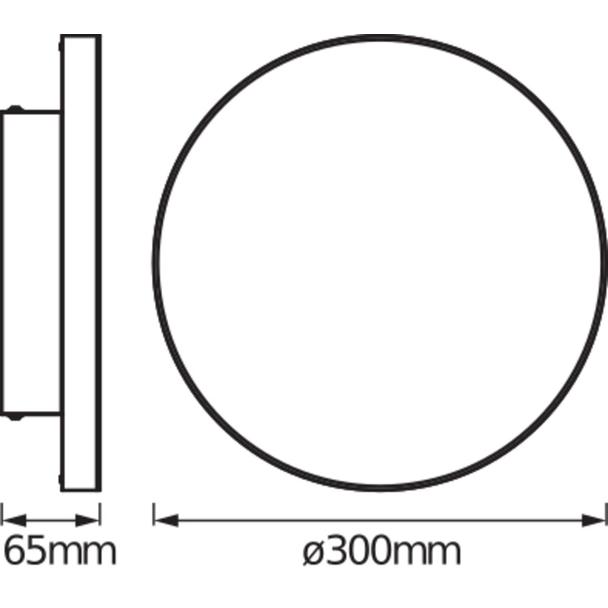 Oprawa SMART+ Planon Frameless Round WIF TWI 300 mm