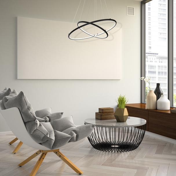 lampa wisząca LED Orion Black 53W 3710lm 3000K ML508 Milagro