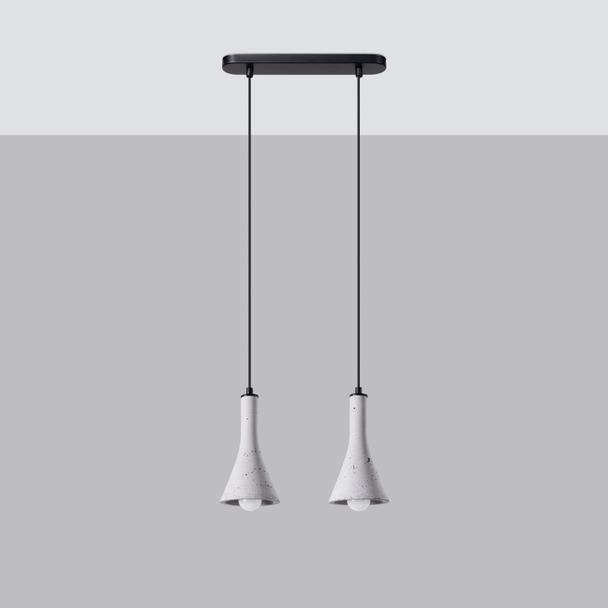 Sollux Lampa wisząca REA 2 beton SL.1224