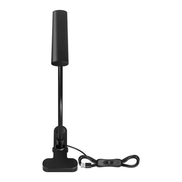 Lampka biurkowa z klipsem TERI II LED 5W 260lm 4000K barwa neutralna czarny DL-22/B ORNO