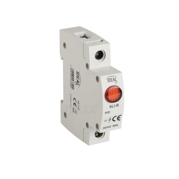 Wskaźnik napięcia Lampka modułowa LED 1-fazowa 1P czerwona KLI-R IDEAL 23320 KANLUX