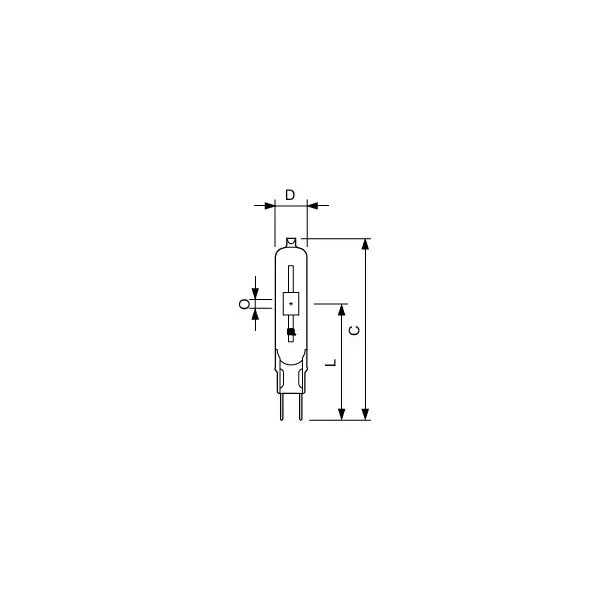 Lampa metalohalogenkowa 70W G8,5 230V 3000K barwa ciepła przeźroczysta CDM-TC 9,28087E+11 PHILIPS