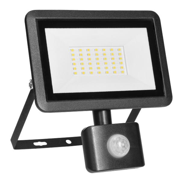 FARO S LED 30W naświetlacz z PIR, 2400lm, IP44, 4000K, aluminium + szkło AD-NL-6254BLR4 ORNO