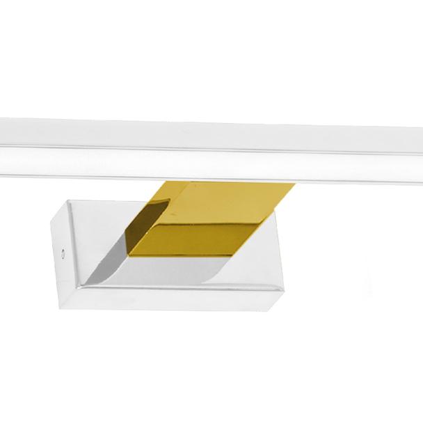 kinkiet łazienkowy LED Shine 13,8W 966lm 4000K biało/złoty IP44 ML7884 Milagro
