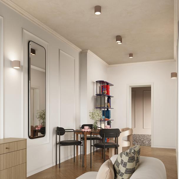 SOLLUX Plafon AURA 1 taupe GU10 ; SL.1814