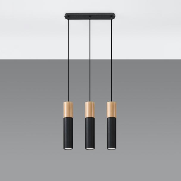 Lampa wisząca PABLO 3L czarna