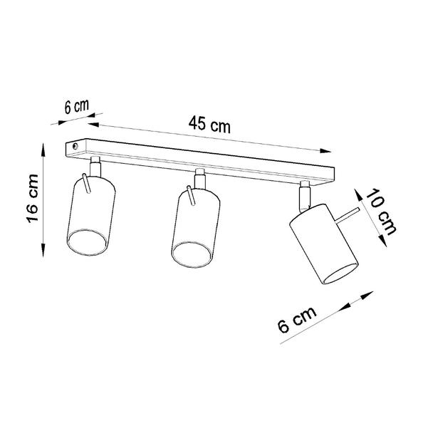 Sollux Plafon RING 3 chrom SL.0729