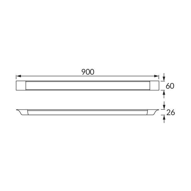 Oświetleniowa oprawa liniowa SMD LED BARY LED 27W 4000K 03587 IDEUS