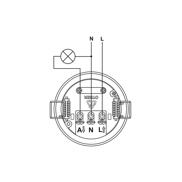 GTV CZUJNIK RUCHU CR-5, max. 1200W, AC 220-240V, 50/60Hz, KĄT DZIAŁANIA 360*, ZASIĘG 6m ± 2,2-4m, IP20, NIE WSPÓŁPRACUJE Z LED, WPUSZCZANY, BIAŁY CR-CR5000-00 GTV Poland