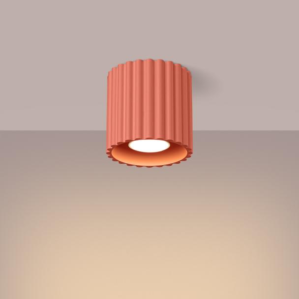 SOLLUX Plafon AURA 1 brzoskwiniowy GU10 ; SL.1824