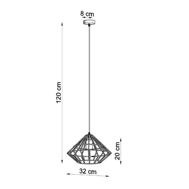 Sollux Lampa wisząca UMBERTO czarna SL.0294
