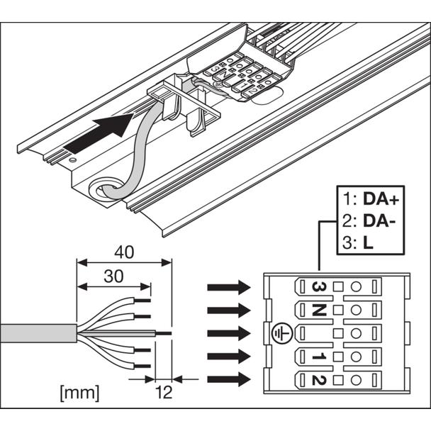 Oprawa liniowa z bezpośrednim i pośrednim rozsyłem światła LINEAR IndiviLED D/I DALI 1500 58W 4000K