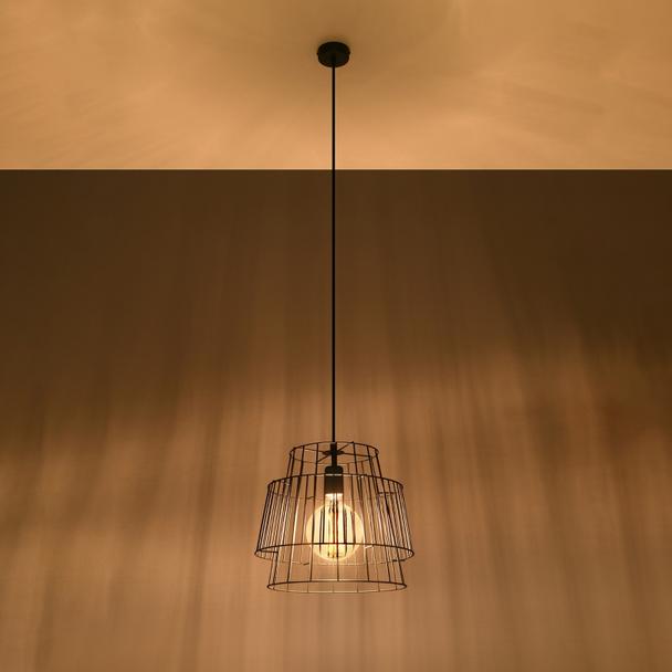 Sollux Lampa wisząca GATE czarny SL.0663