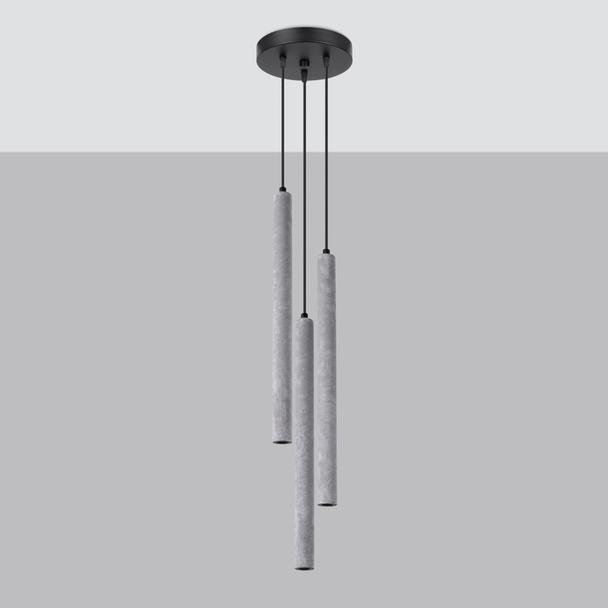 Sollux Lampa wisząca PASTELO 3P beton SL.1273