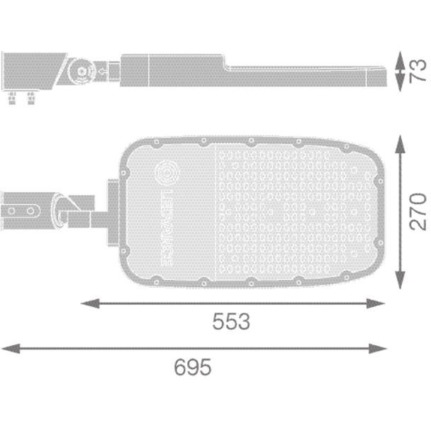 Oprawa SL AREA SPD XL V 150W 727 RV35ST GY