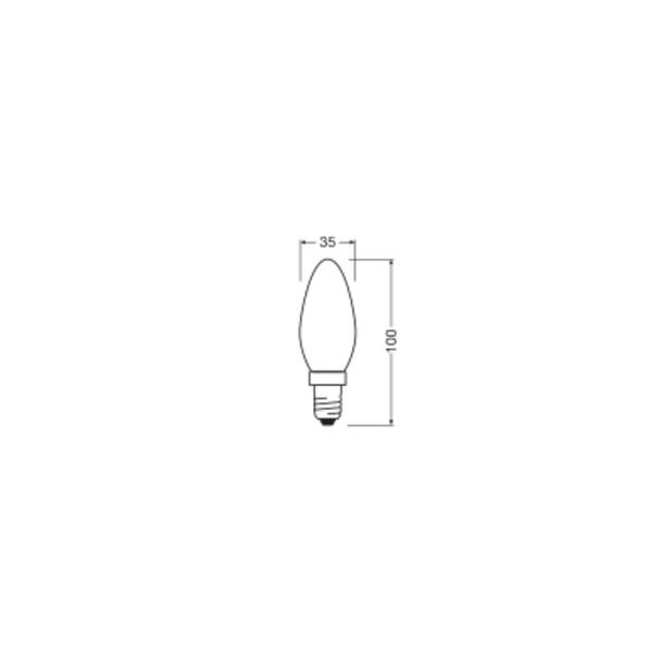 Żarówka LED x3 B35 Świeczka E14 5.5W = 60W 806lm 2700K Ciepła 300° BASE Osram