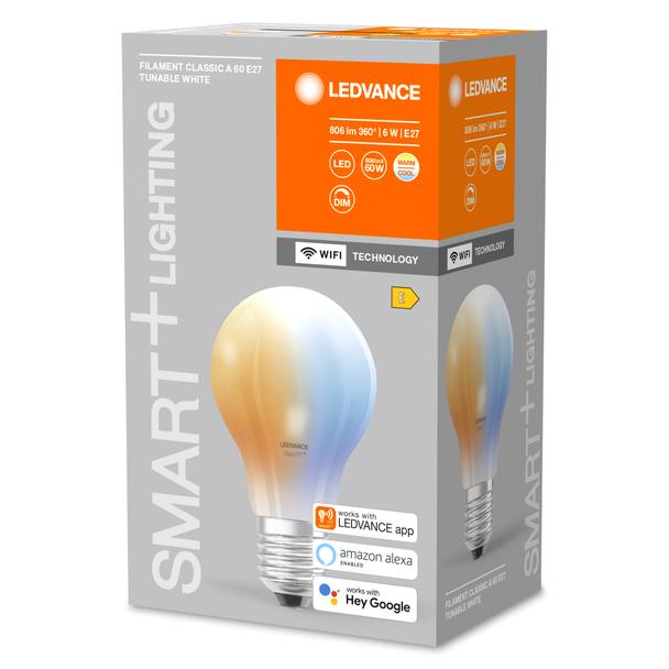 Lampa LED SMART WF A60 TW 6W/827 230VGLFR E274X1LEDV