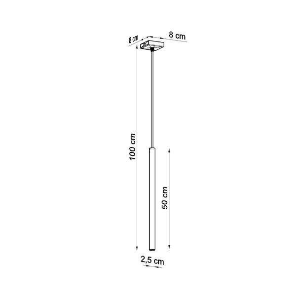 Sollux Lampa wisząca PASTELO 1 czarna SL.0469