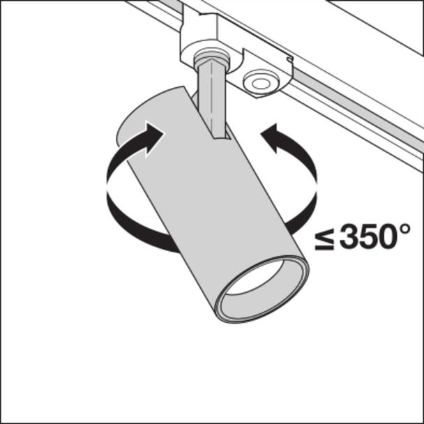 Szynowa oprawa TRACKLIGHT SPOT D75 25W 3000K 90RA NFL WT