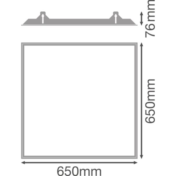 Ramka do montażu w zabudowie PANEL 625 RECESSED MOUNT FRAME