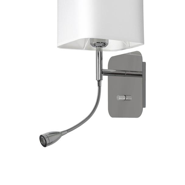 kinkiet Napoli E27 + LED 1W 90lm 4000K biały/chrom ML63600 Milagro
