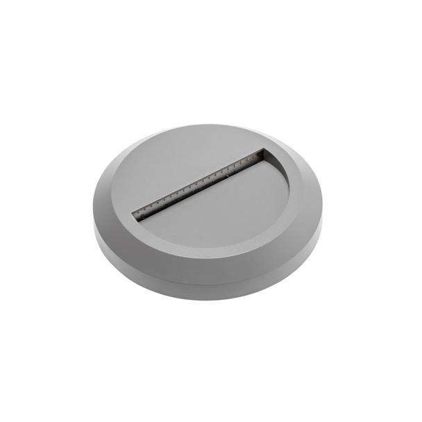 OPRAWA SCHODOWA LED SILVER OD, 2W, 100LM, AC220-240V, 50/60HZ, KĄT ŚWIECENIA 120*, IP65, OKRĄGŁY, CI LD-OSSLOD2W-80 GTV Poland
