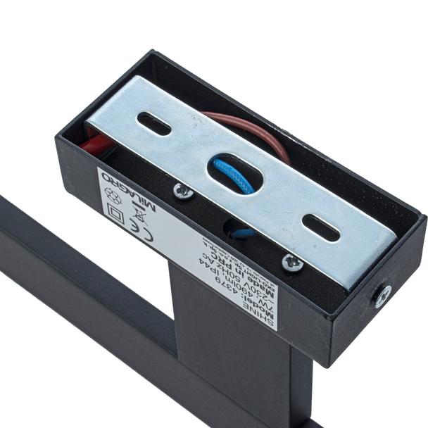 kinkiet łazienkowy nad lustro LED Shine Black 7W 490lm 4000K IP44 ML4377 Milagro