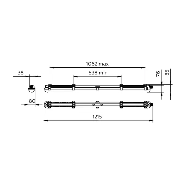 Oprawa hermetyczna Coreline WT120C G2 28,5W 4000lm IP65 6500K barwa zimna LED40S/865 PSU 120cm 5 lat 9,11402E+11 PHILIPS